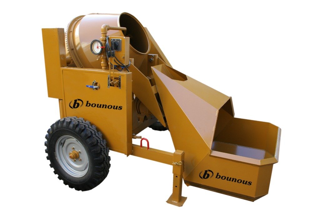 HORMIGONERA BASCULANTE Y PALA CARGADORA HC-350H 2R HIDRULICA